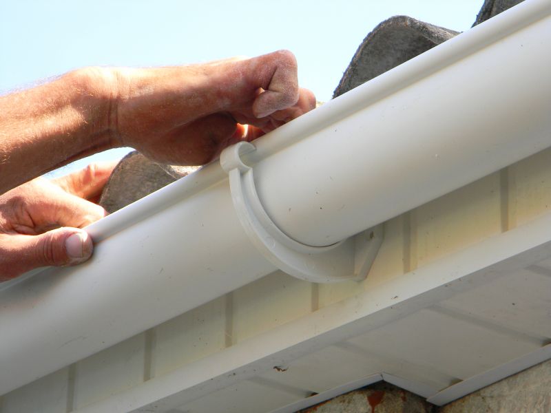 Close-up of Gutter Cover Installation